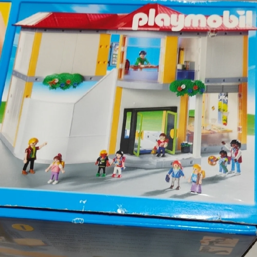#203)Playmobil 5923 491pcs City School Building Blocks Set Vintage Creative Play
